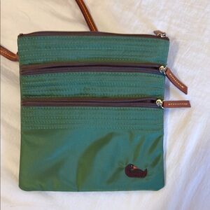 Dooney & Bourke Green Crossbody Bag with Duck Accent